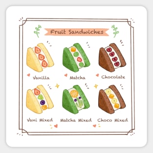 Fruit Sandwich Menu❤️ Sticker